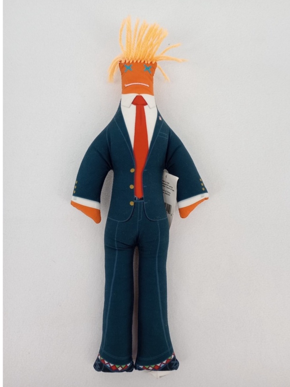 Dammit Doll Donald Trump Plush Doll stress reliever in blue suit / orange hair